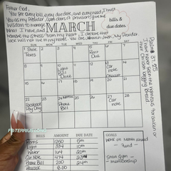 VIRAL Printable Monthly Bill Tracker (Instant Download)