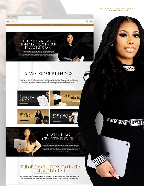 Tax Shopify Website Design