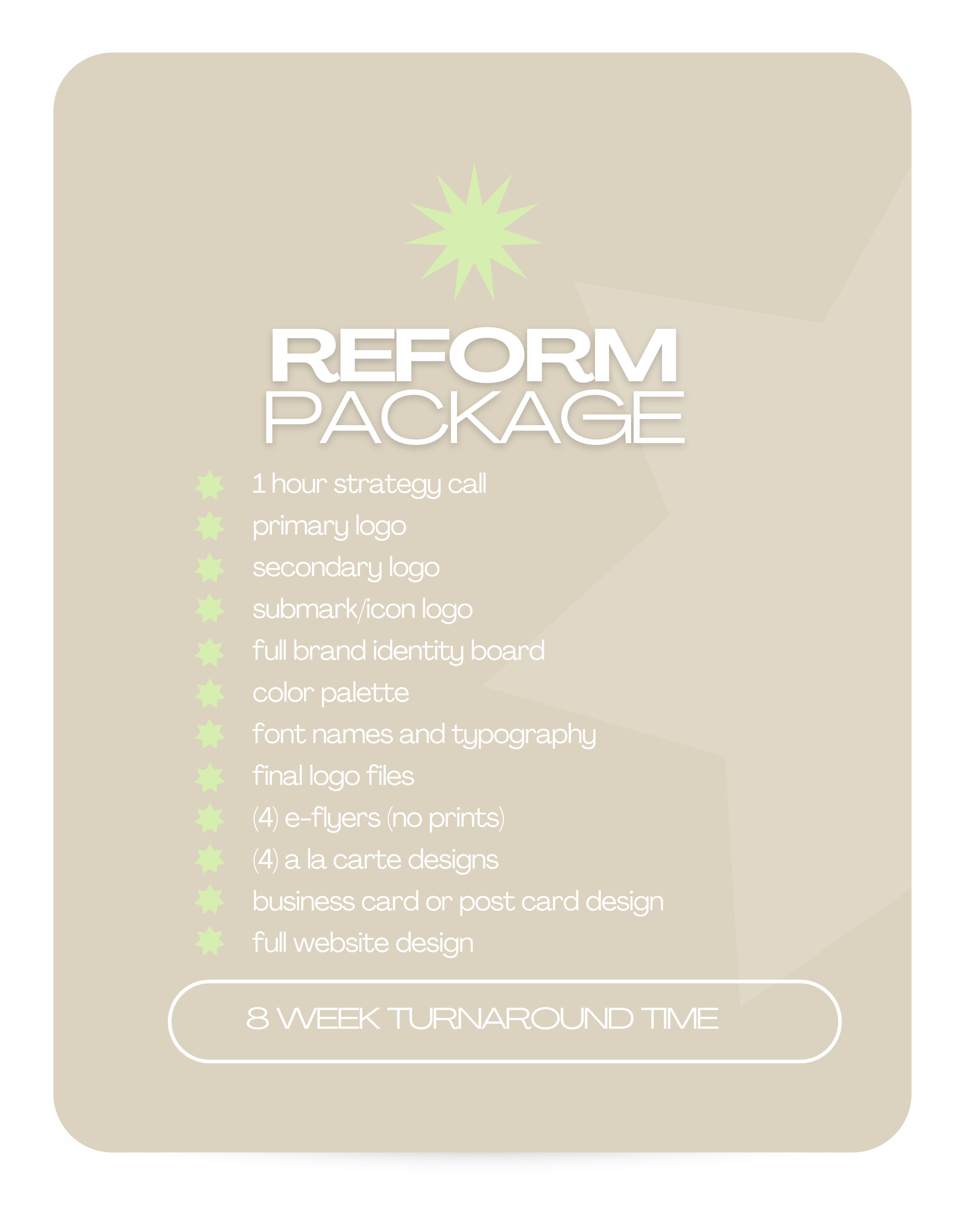 The Reform Package