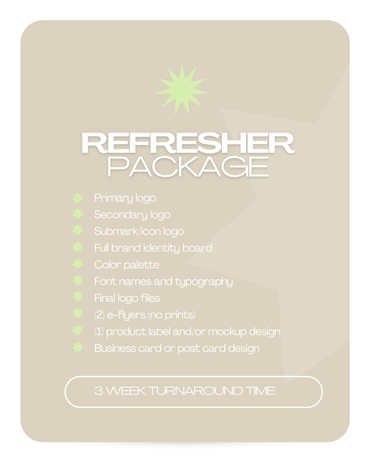 The Refresher Package