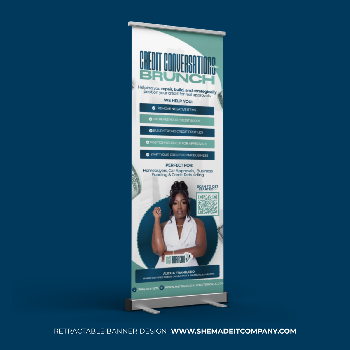 (33x81in) Retractable Banner