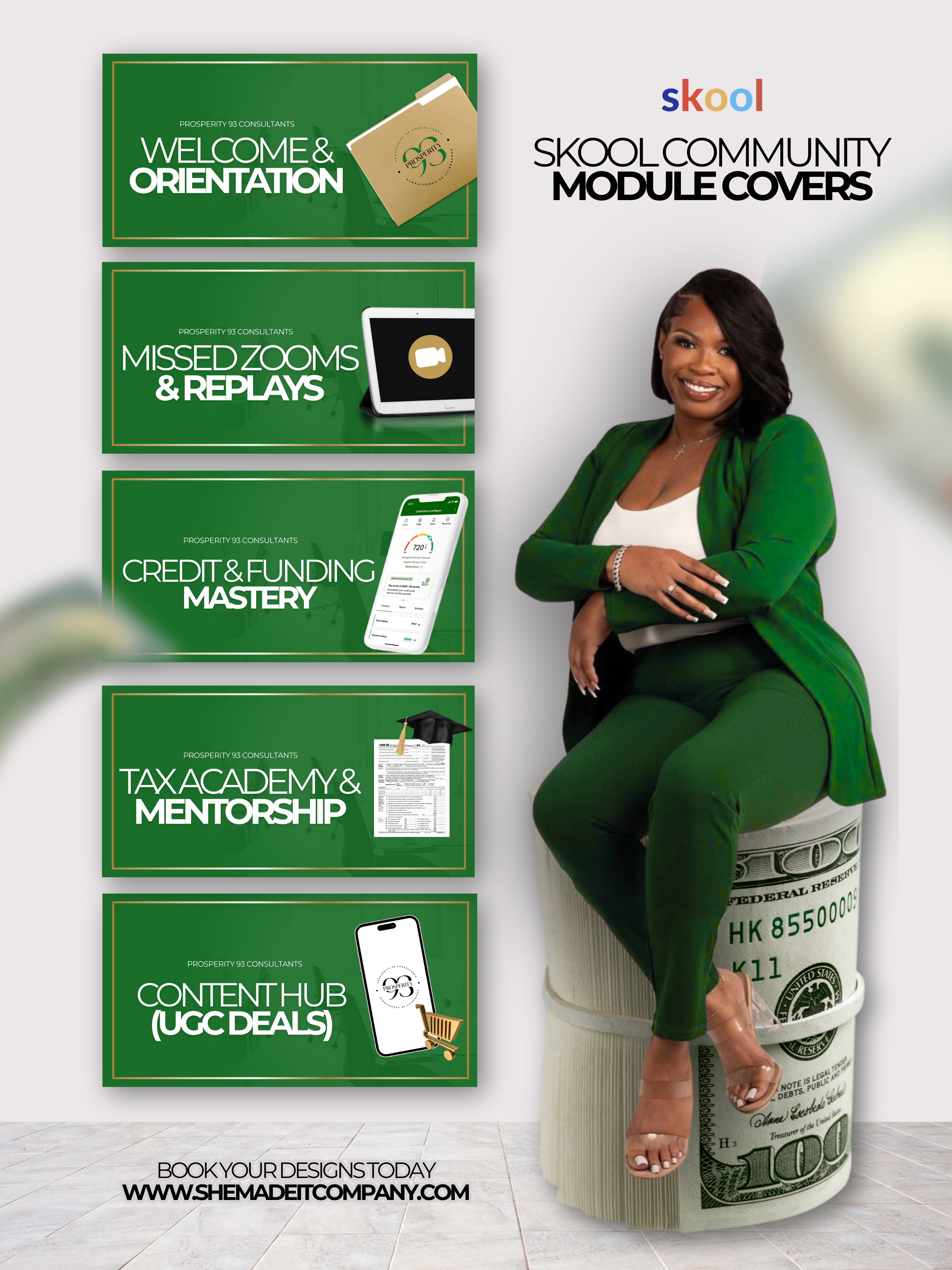 SKOOL Community Module Covers – She Made It Company